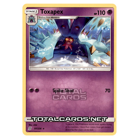 Pokemon - Sun & Moon - Unified Minds - Toxapex - 97/236