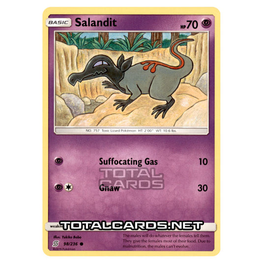 Pokemon - Sun & Moon - Unified Minds - Salandit - 98/236 Pokemon - Sun & Moon - Unified Minds - Salandit - 98/236