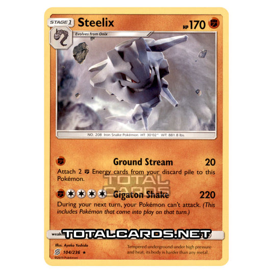 Pokemon - Sun & Moon - Unified Minds - Steelix - 104/236