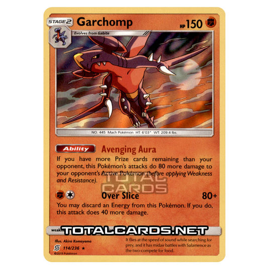 Pokemon - Sun & Moon - Unified Minds - Garchomp - 114/236