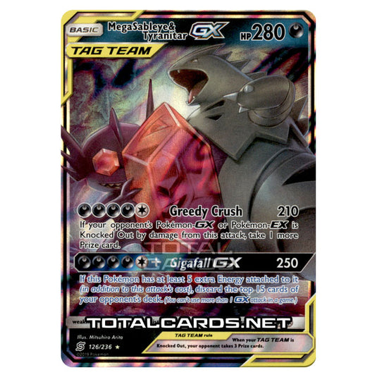 Pokemon - Sun & Moon - Unified Minds - Mega Sableye & Tyranitar-GX - 1 Pokemon - Sun & Moon - Unified Minds - Mega Sableye & Tyranitar-GX - 1