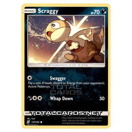 scraggy pokemon card Pokemon - Sun & Moon - Unified Minds - Scraggy