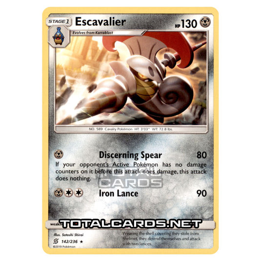 Pokemon - Sun & Moon - Unified Minds - Escavalier - 142/236