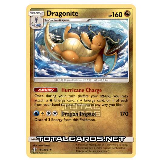 Pokemon - Sun & Moon - Unified Minds - Dragonite - 151/236