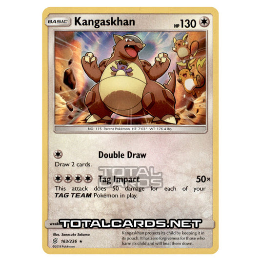 Pokemon - Sun & Moon - Unified Minds - Kangaskhan - 163/236