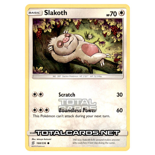 Pokemon - Sun & Moon - Unified Minds - Slakoth - 168/236