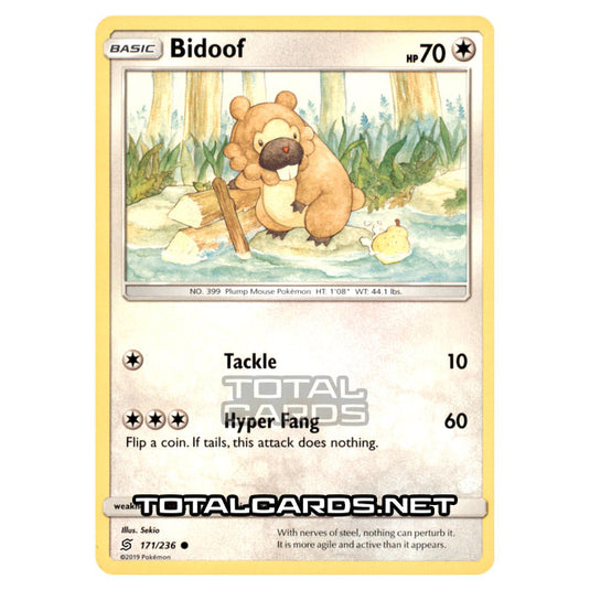 Pokemon - Sun & Moon - Unified Minds - Bidoof - 171/236