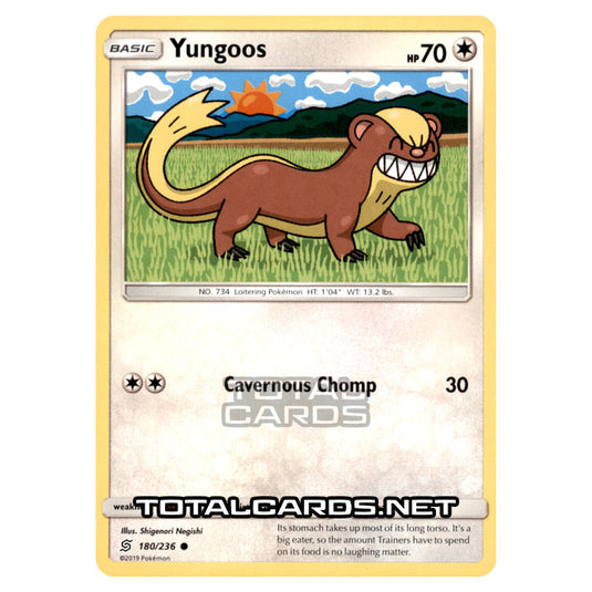 Pokemon - Sun & Moon - Unified Minds - Yungoos - 180/236