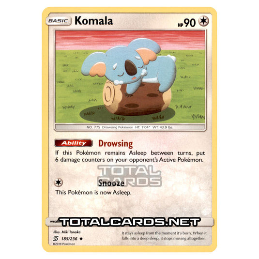 Pokemon - Sun & Moon - Unified Minds - Komala - 185/236