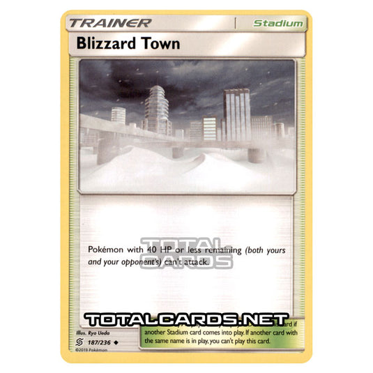 Pokemon - Sun & Moon - Unified Minds - Blizzard Town - 187/236