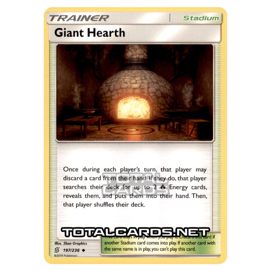 Pokemon - Sun & Moon - Unified Minds - Giant Hearth - 197/236