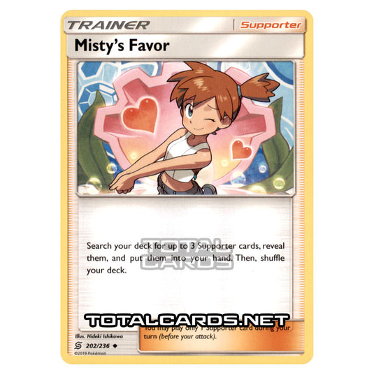Pokemon - Sun & Moon - Unified Minds - Misty's Favor - 202/236