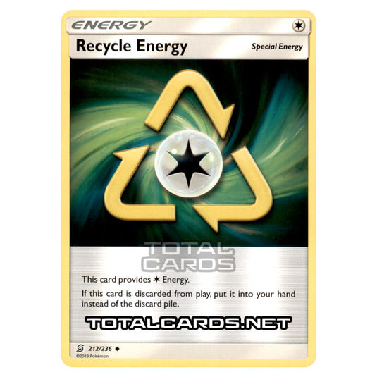 Pokemon - Sun & Moon - Unified Minds - Recycle Energy - 212/236