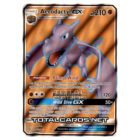 Pokemon - Sun & Moon - Unified Minds - Aerodactyl-GX (Full Art) - 224/236