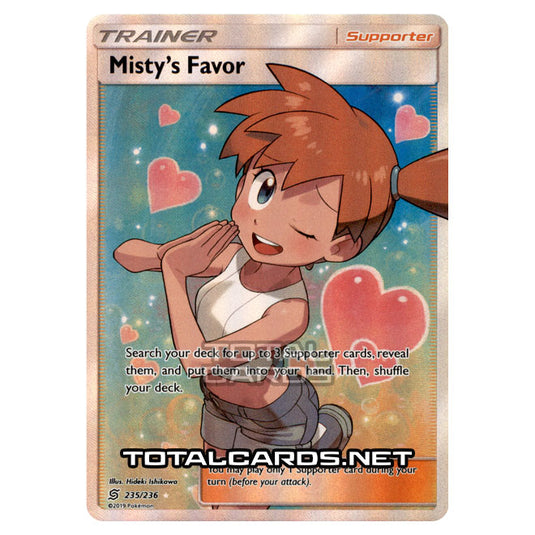 Pokemon - Sun & Moon - Unified Minds - Misty's Favor (Full Art) - 235/236