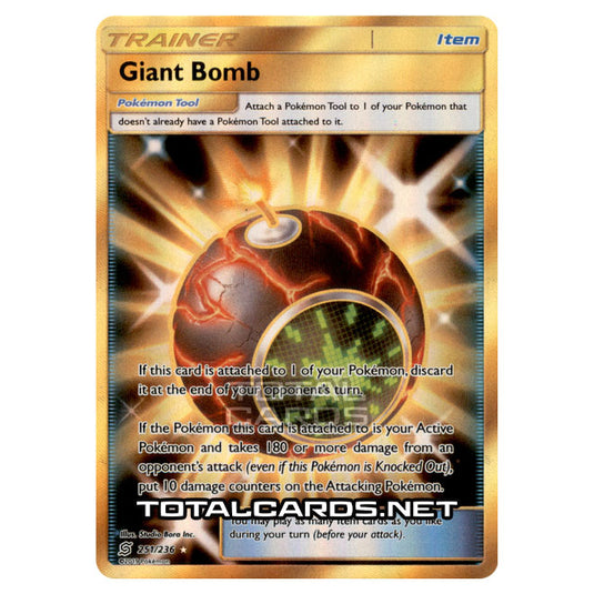 Pokemon - Sun & Moon - Unified Minds - Giant Bomb (Secret Rare) - 251/236