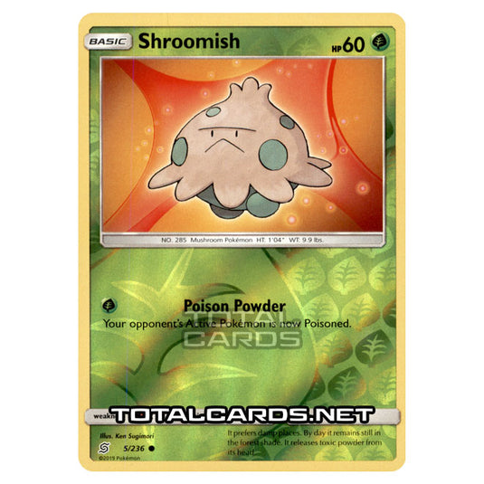 Pokemon - Sun & Moon - Unified Minds - Shroomish - 5/236 - (Reverse Holo)