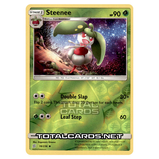 Pokemon - Sun & Moon - Unified Minds - Steenee - 18/236 - (Reverse Holo)