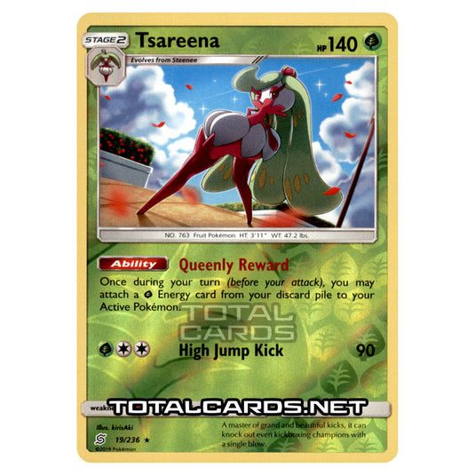 Pokemon - Sun & Moon - Unified Minds - Tsareena - 19/236 - (Reverse Holo)