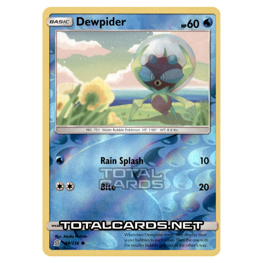 Pokemon - Sun & Moon - Unified Minds - Dewpider - 48/236 - (Reverse Holo)