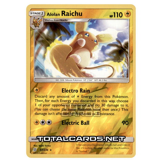 Pokemon - Sun & Moon - Unified Minds - Alolan Raichu - 57/236 - (Reverse Holo)