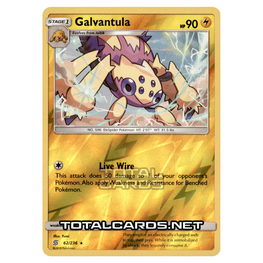 Pokemon - Sun & Moon - Unified Minds - Galvantula - 62/236 - (Reverse Holo)