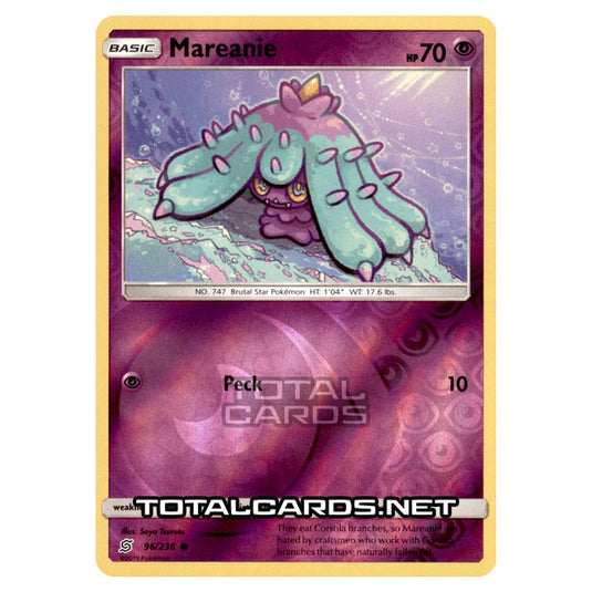 Pokemon - Sun & Moon - Unified Minds - Mareanie - 96/236 - (Reverse Holo)