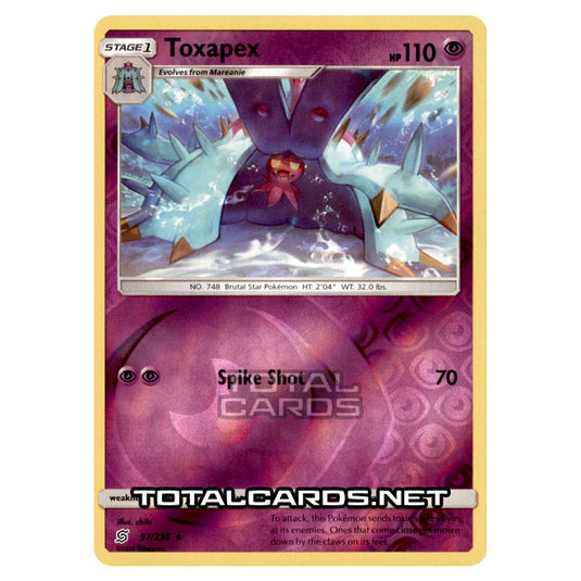 Pokemon - Sun & Moon - Unified Minds - Toxapex - 97/236 - (Reverse Holo)