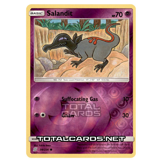 Pokemon - Sun & Moon - Unified Minds - Salandit - 98/236 - (Reverse Holo)