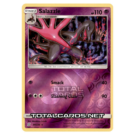 Pokemon - Sun & Moon - Unified Minds - Salazzle - 99/236 - (Reverse Holo)