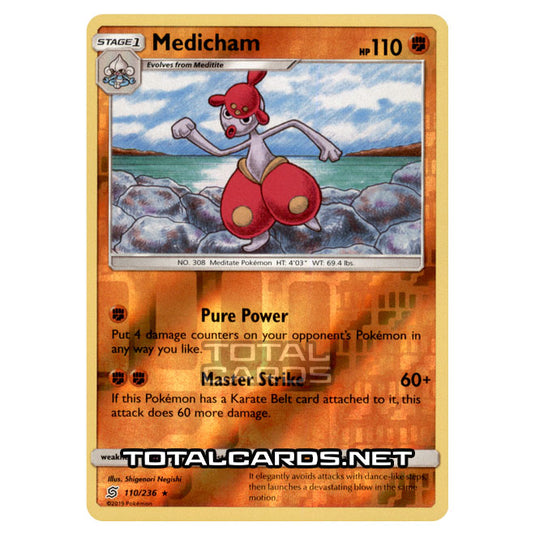 Pokemon - Sun & Moon - Unified Minds - Medicham - 110/236 - (Reverse Holo)