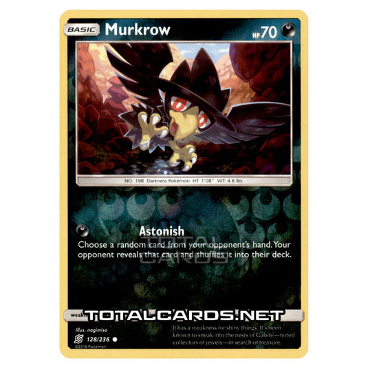 Pokemon - Sun & Moon - Unified Minds - Murkrow - 128/236 - (Reverse Holo)