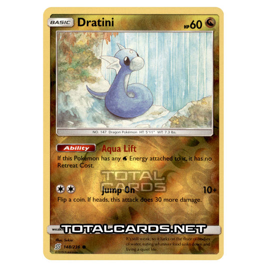 Pokemon - Sun & Moon - Unified Minds - Dratini - 148/236 - (Reverse Holo)