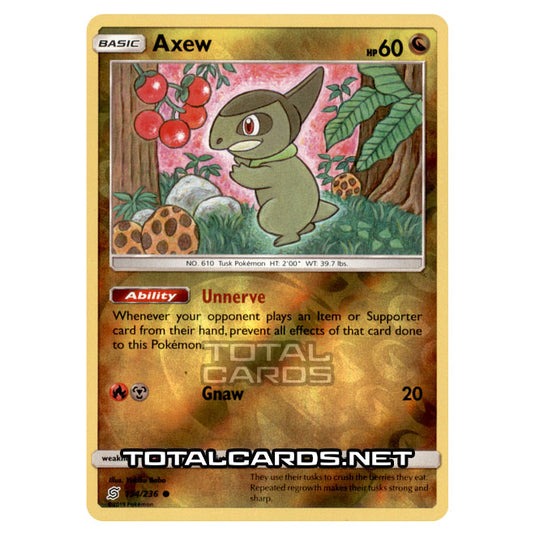 Pokemon - Sun & Moon - Unified Minds - Axew - 154/236 - (Reverse Holo)