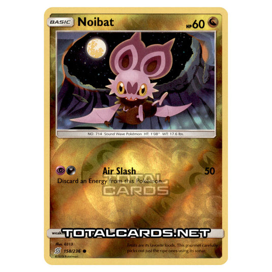 Pokemon - Sun & Moon - Unified Minds - Noibat - 158/236 - (Reverse Holo)