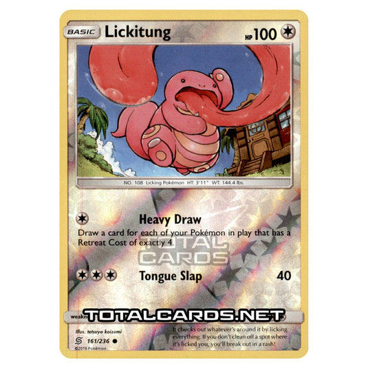 Pokemon - Sun & Moon - Unified Minds - Lickitung - 161/236 - (Reverse Holo)