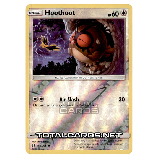 Pokemon - Sun & Moon - Unified Minds - Hoothoot - 165/236 - (Reverse Holo)