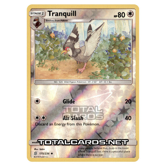 Pokemon - Sun & Moon - Unified Minds - Tranquill - 175/236 - (Reverse Holo)