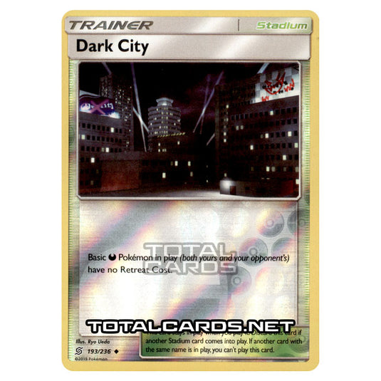 Pokemon - Sun & Moon - Unified Minds - Dark City - 193/236 - (Reverse Holo)