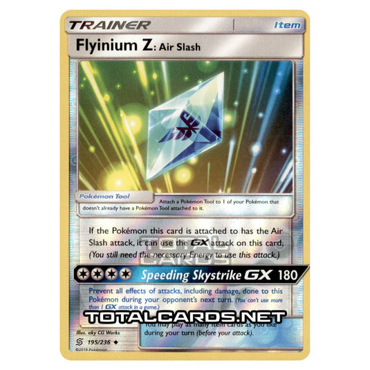 Pokemon - Sun & Moon - Unified Minds - Flyinium Z Air Slash - 195/236 - (Reverse Holo)