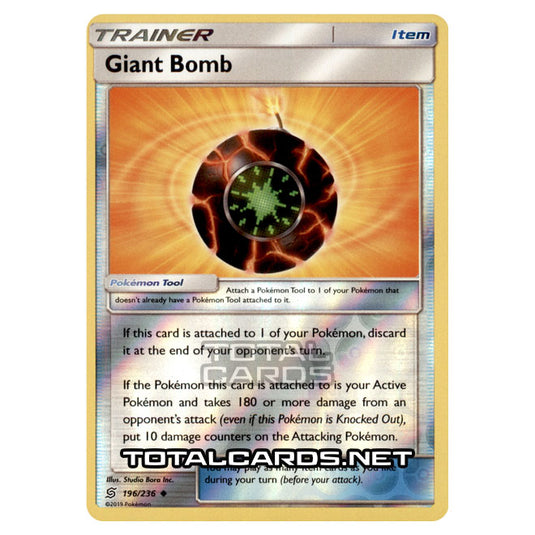 Pokemon - Sun & Moon - Unified Minds - Giant Bomb - 196/236 - (Reverse Holo)