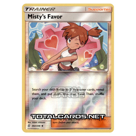 misty's favor pokemon card value Pokemon - Sun & Moon - Unified Minds - Misty's Favor - 202/236