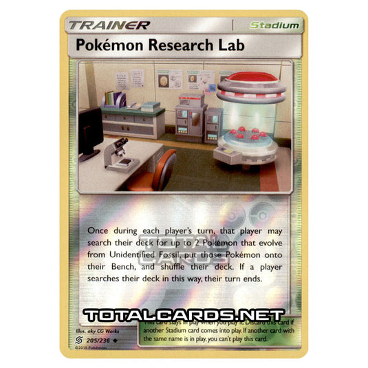 Pokemon - Sun & Moon - Unified Minds - Pokemon Research Lab - 205/236 - (Reverse Holo)