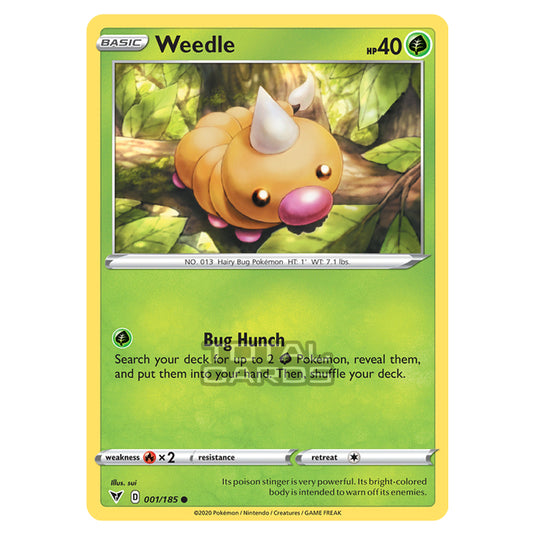 Pokemon - Sword & Shield - Vivid Voltage - Weedle - 001/185