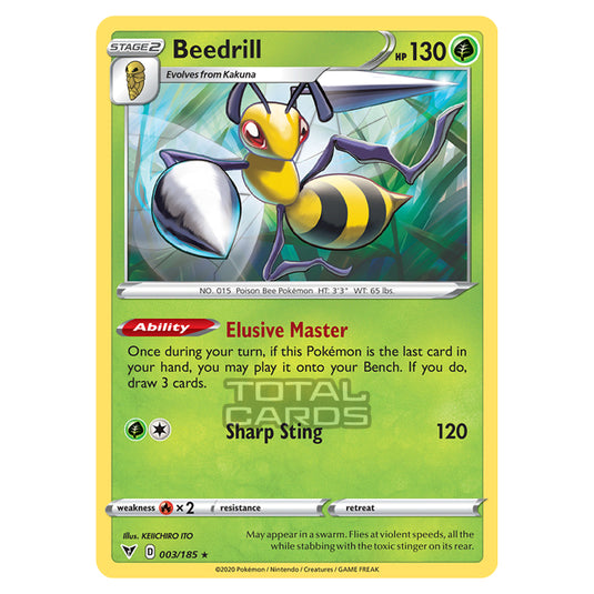 Pokemon - Sword & Shield - Vivid Voltage - Beedrill - 003/185