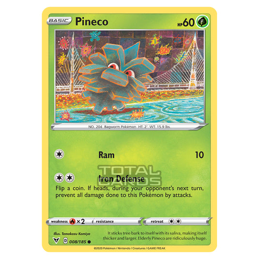 Pokemon - Sword & Shield - Vivid Voltage - Pineco - 008/185