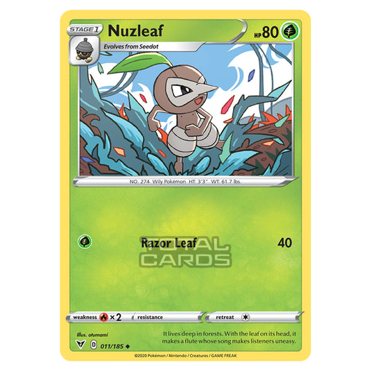 Pokemon - Sword & Shield - Vivid Voltage - Nuzleaf - 011/185