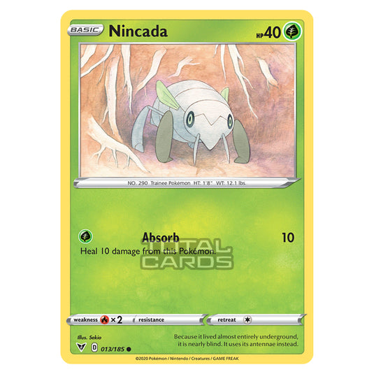 Pokemon - Sword & Shield - Vivid Voltage - Nincada - 013/185