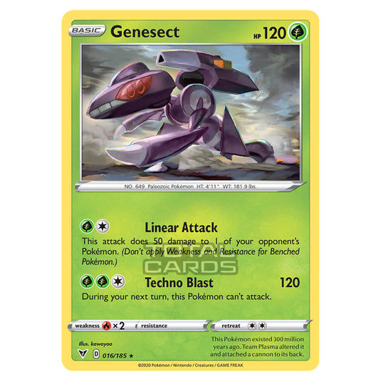 genesect v pokemon card value Pokemon - Sword & Shield - Vivid Voltage - Genesect