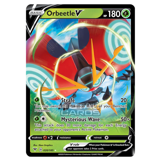 Pokemon - Sword & Shield - Vivid Voltage - Orbeetle V - 020/185